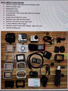 GoPro HERO3 Camera Bundle in Black & Silver